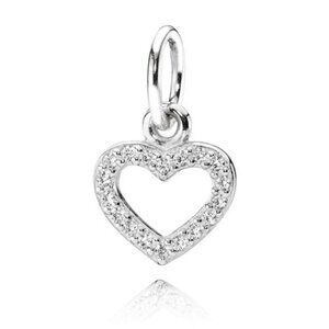 Authentic PANDORA #390325CZ Be My Valentine Pendant with Clear CZ (RETIRED)